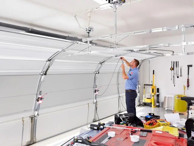 Garage door cable repair service by Yorba Linda Garage Door Repair in Yorba Linda