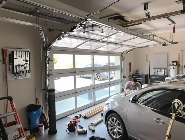 Garage door noise reduction service by Yorba Linda Garage Door Repair in Yorba Linda