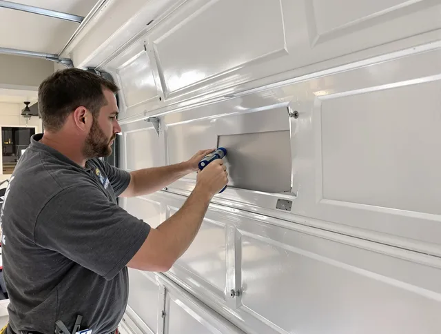 Garage door panel repair by Yorba Linda Garage Door Repair in Yorba Linda